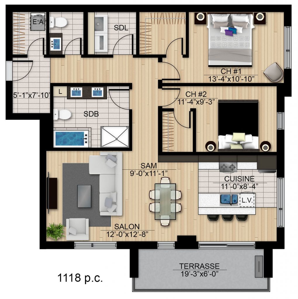 BDB159 Raymond Allard unite F final 1020x1024 - Condo de la gare