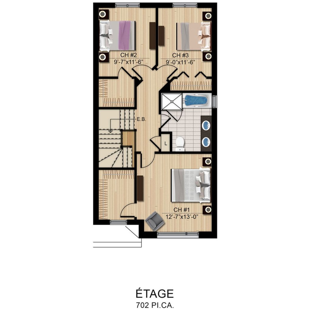 semi detache droite final ETAGE 3 1024x1024 - Le Lotus I / II / III / IV